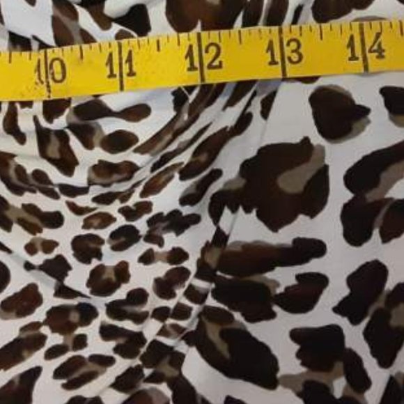 Shannon Ford NY Sheer draped leopard print top - Picture 7 of 9